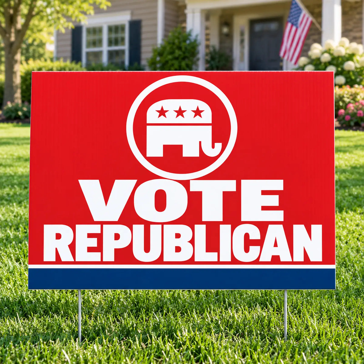 Republican Party - Classic Solid Block - Yardsigns.com YardSigns.com