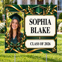 Graduation Signs - Premium Emerald Academic Honor - Yardsigns.com YardSigns.com