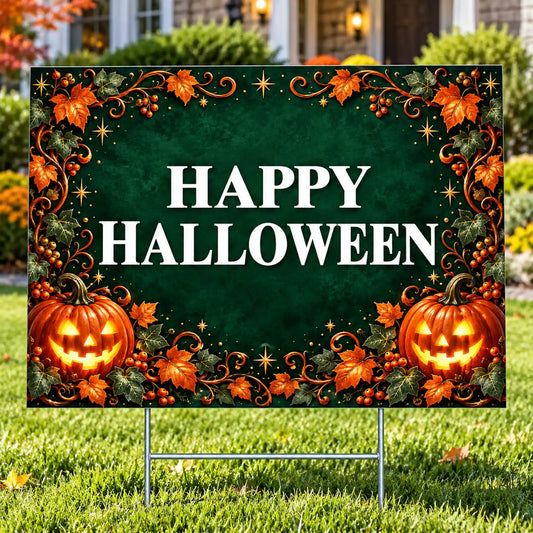 Holiday Signs - Halloween - Premium Enchanted Pumpkins - Yardsigns.com YardSigns.com
