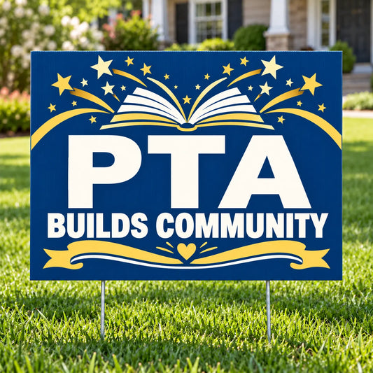PTA - Premium Open Book Community - Yardsigns.com YardSigns.com