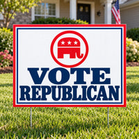 Republican Party - Classic Double Border - Yardsigns.com YardSigns.com
