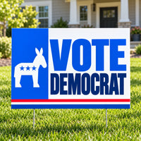 Democrat Party - Classic Side Panel - Yardsigns.com YardSigns.com