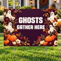 Holiday Signs - Halloween - Premium Ghostly Garden - Yardsigns.com YardSigns.com
