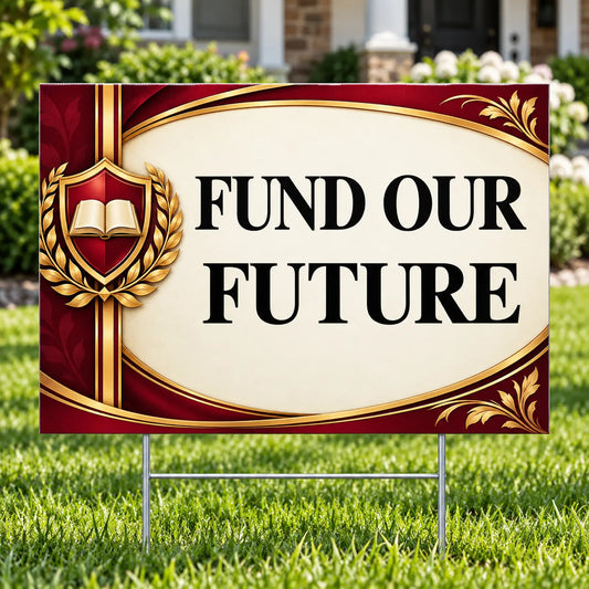 School Signs - Premium Fund Our Future - Yardsigns.com YardSigns.com