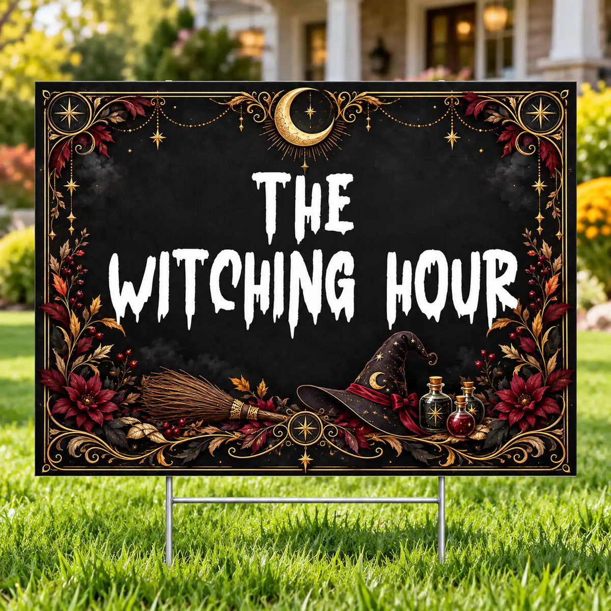 Holiday Signs - Halloween - Premium Witching Hour - Yardsigns.com YardSigns.com