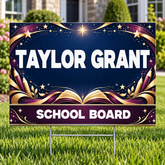 School Board - Premium Inspire Achievement - Yardsigns.com YardSigns.com
