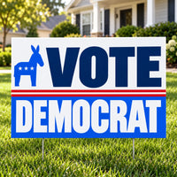 Democrat Party - Classic Split Band - Yardsigns.com YardSigns.com
