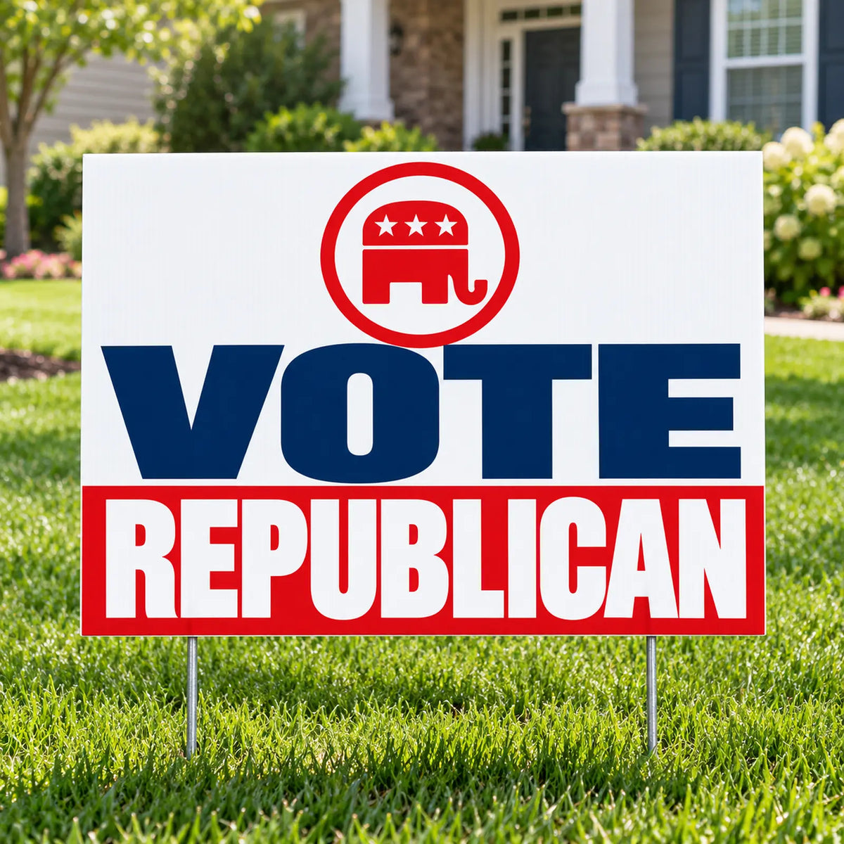 Republican Party - Classic Split Band - Yardsigns.com YardSigns.com