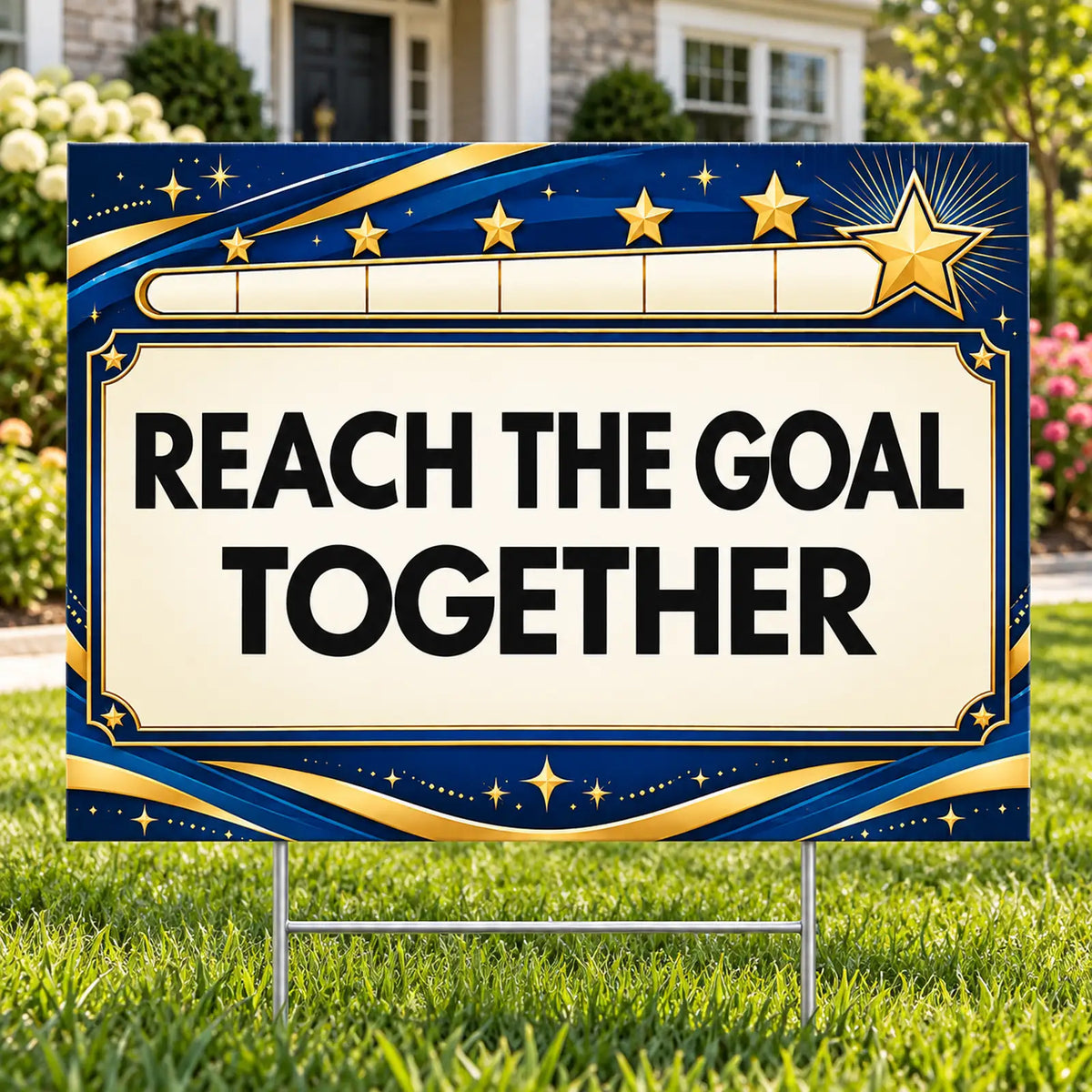 School Signs - Premium Reach The Goal Together - Yardsigns.com YardSigns.com