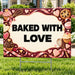School Signs - Premium Bake Sale Baked With Love - Yardsigns.com YardSigns.com