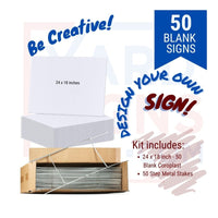 Blank Signs - 50 Signs - YardSigns.com