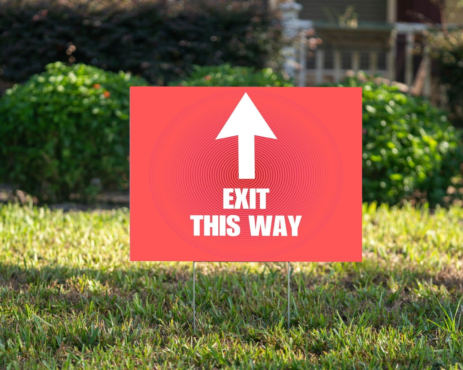 Directional Sign | Red - YardSign - YardSigns.com