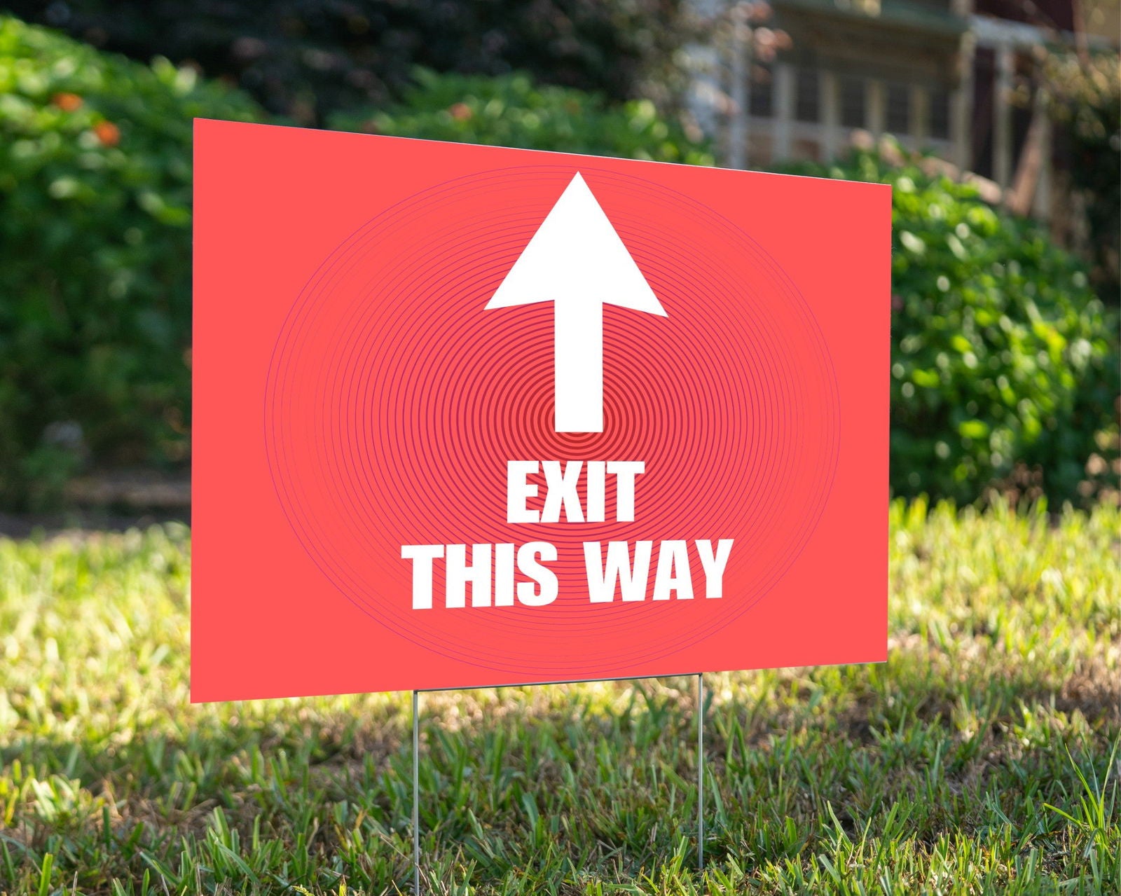 Directional Sign | Red - YardSign - YardSigns.com