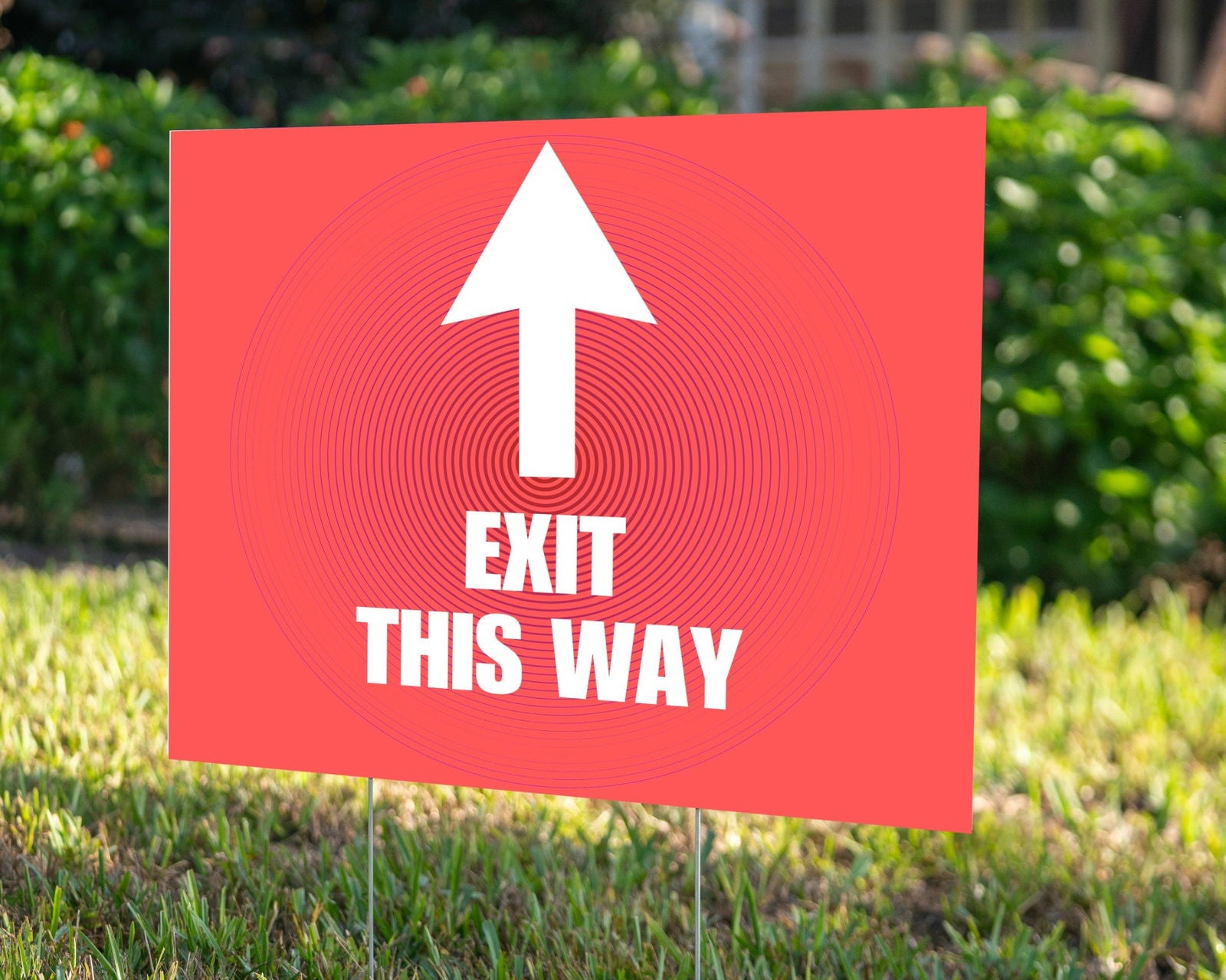 Directional Sign | Red - YardSign - YardSigns.com