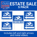 Estate Property Sale Directional Signs - With Arrows and Metal Stakes - YardSigns.com