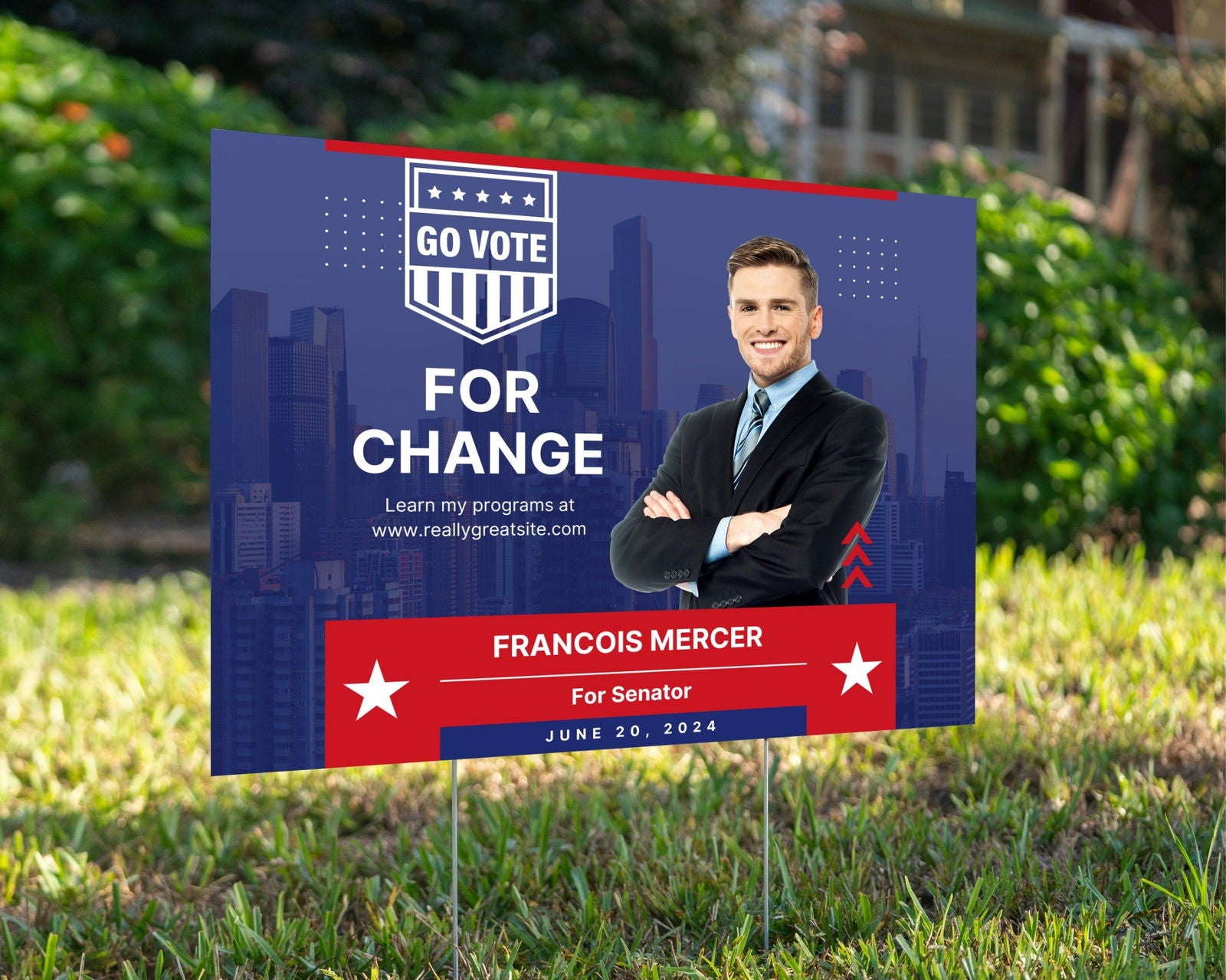 Go Vote Senate Election Campaign - YardSigns.com