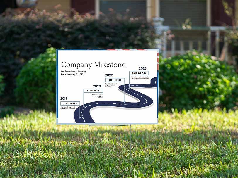 Company Milestone - YardSign - YardSigns.com