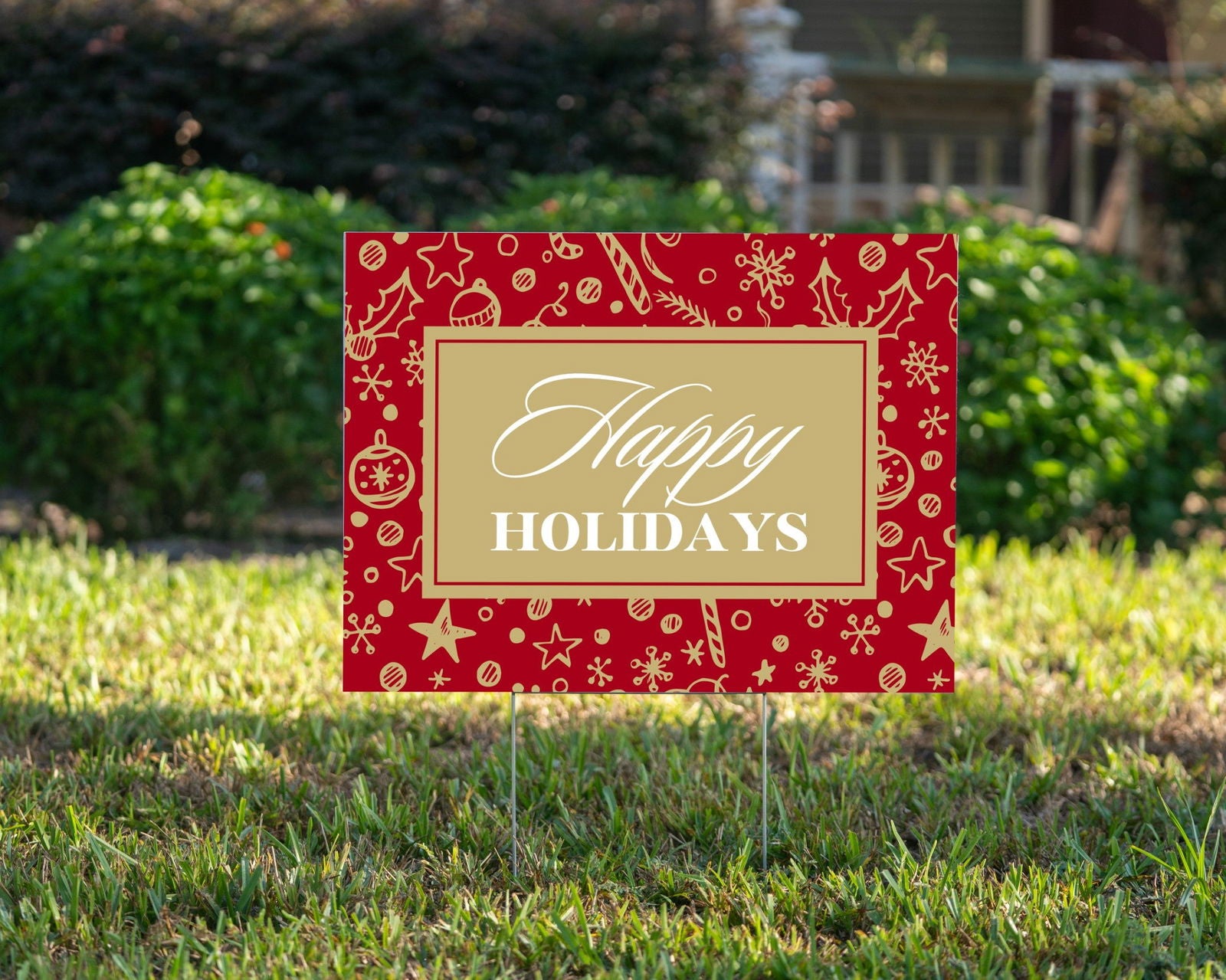 Happy Holidays - YardSign - YardSigns.com