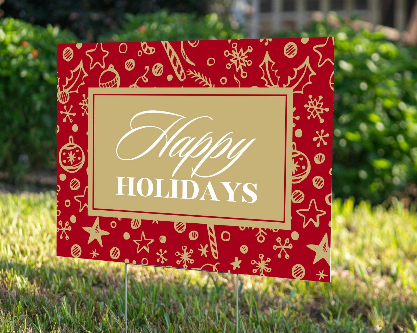 Happy Holidays - YardSign - YardSigns.com