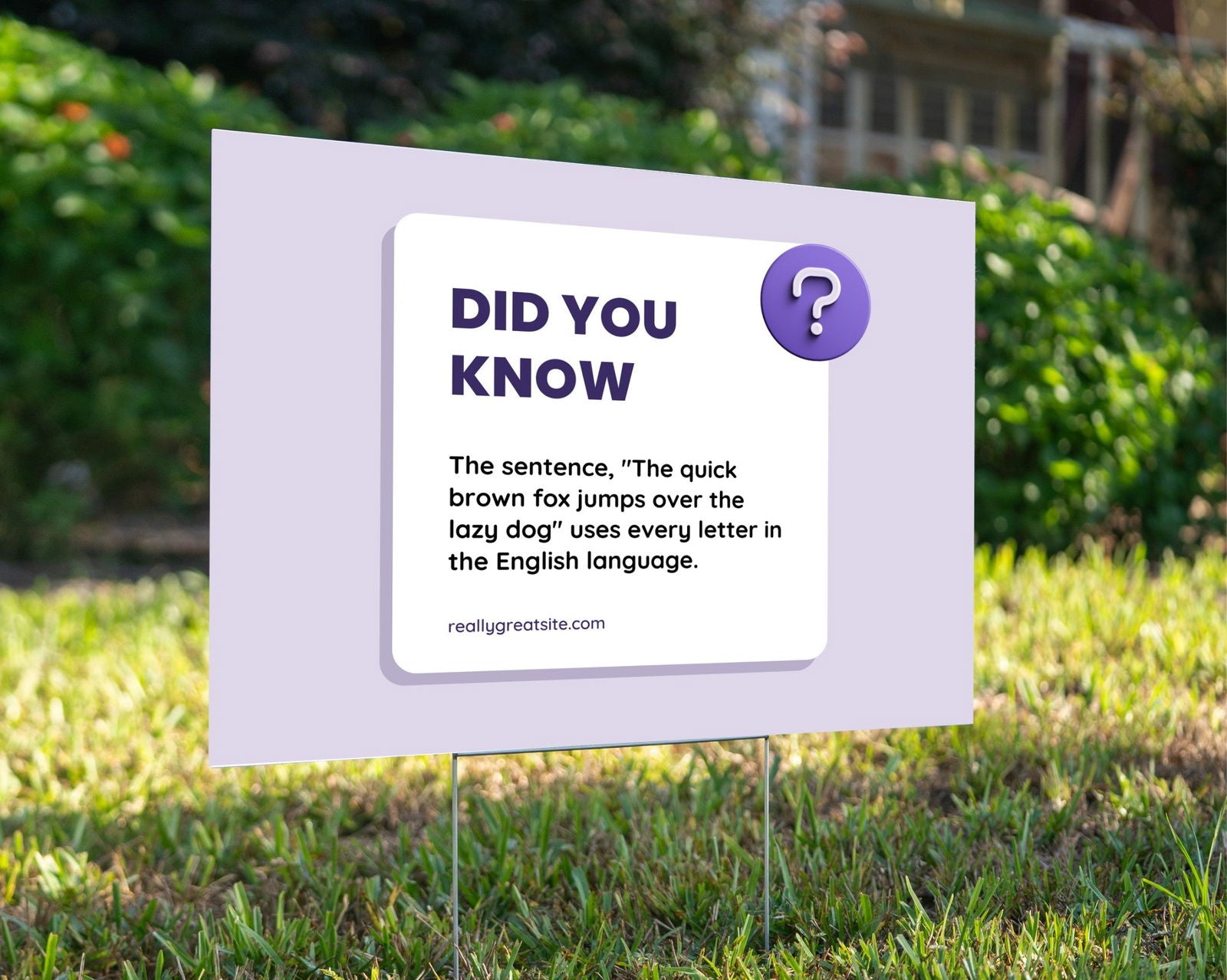 Informational - YardSign - YardSigns.com