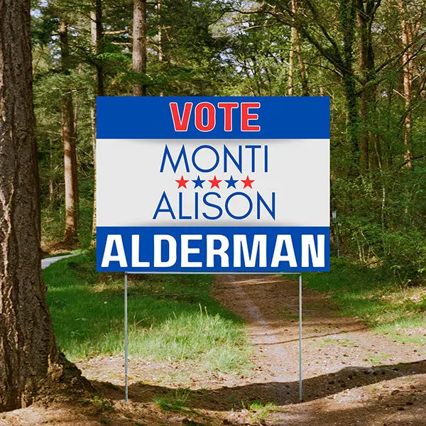 Local Political - Alderman 5 Stars - YardSigns.com