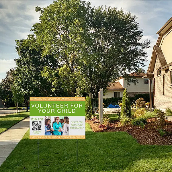 PTA - Volunteer For Your Child YardSigns.com