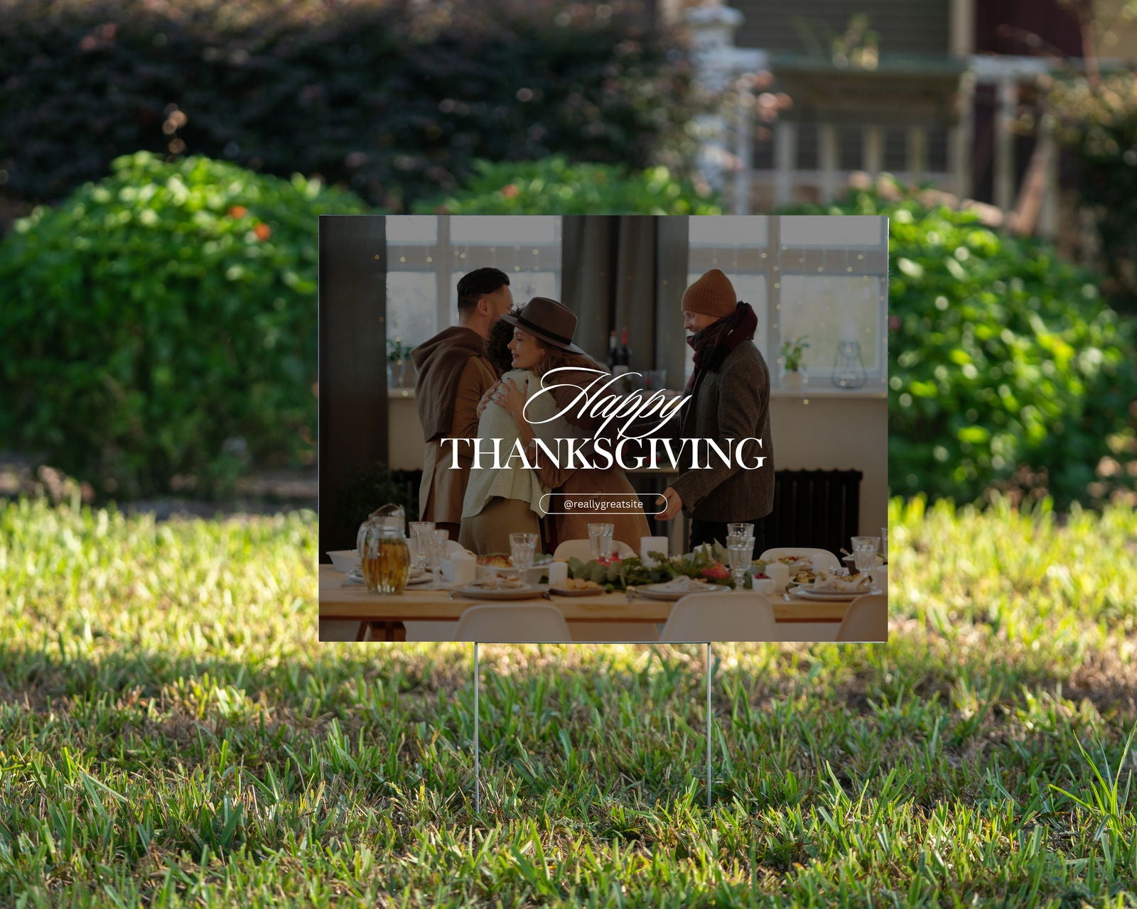 Thanksgiving Party 2 - YardSign - YardSigns.com