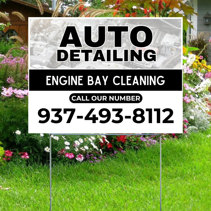 Detailing Sign Custom Yard Signs & Lawn Signs, Fast Free Shipping | Yardsigns.com