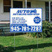 [ Pitch Print Sample ] Auto Detailing Services - Hand Wash & Dry,  Clay Bar Treatment, Wheel & Tire Cleaning, Engine Bay Cleaning with Discount Tag - Plain Blue White Design (Copy) YardSigns.com