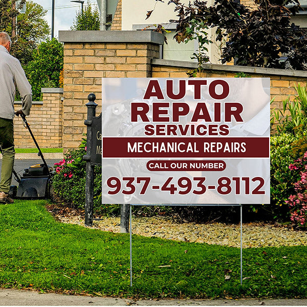 Auto Repair - Mechanical Repairs - YardSigns.com
