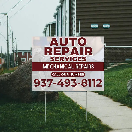 Auto Repair - Mechanical Repairs YardSigns.com