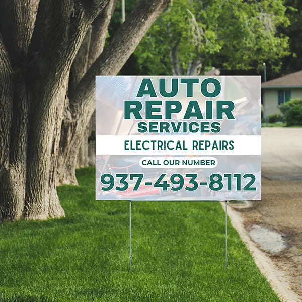 Auto Repair - Electrical Repairs YardSigns.com