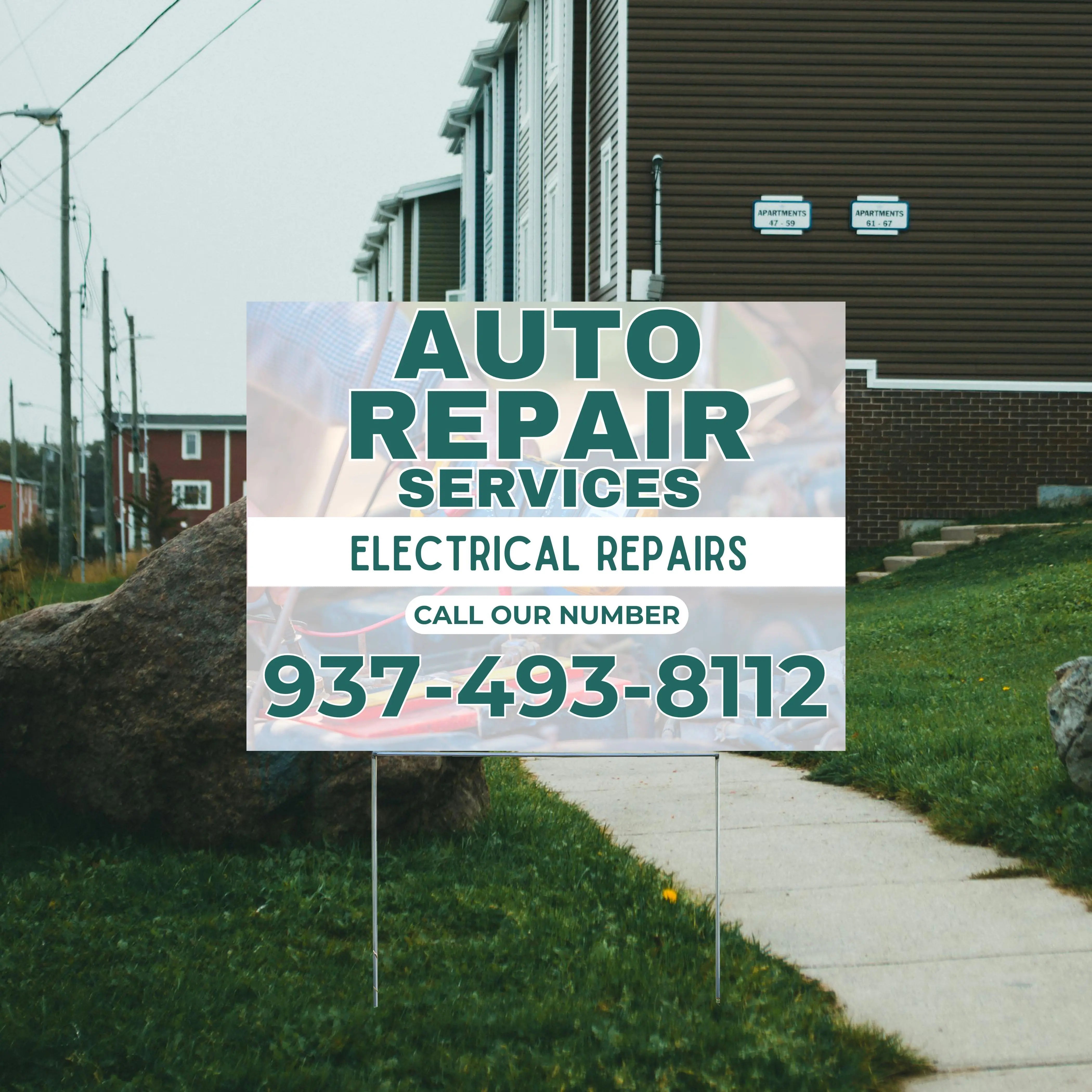 Auto Repair - Electrical Repairs YardSigns.com