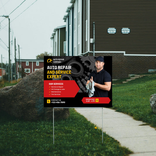 Auto Repair - Routine Maintenance YardSigns.com