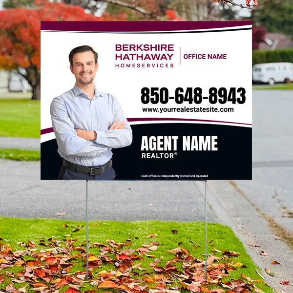 Real Estate - Berkshire Hathaway Home Services - Realtor 1 YardSigns.com
