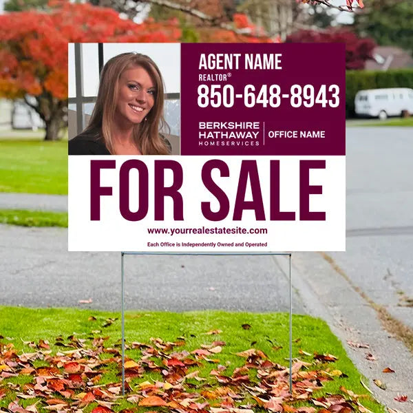 Real Estate - Berkshire Hathaway Home Services - For Sale 3 YardSigns.com