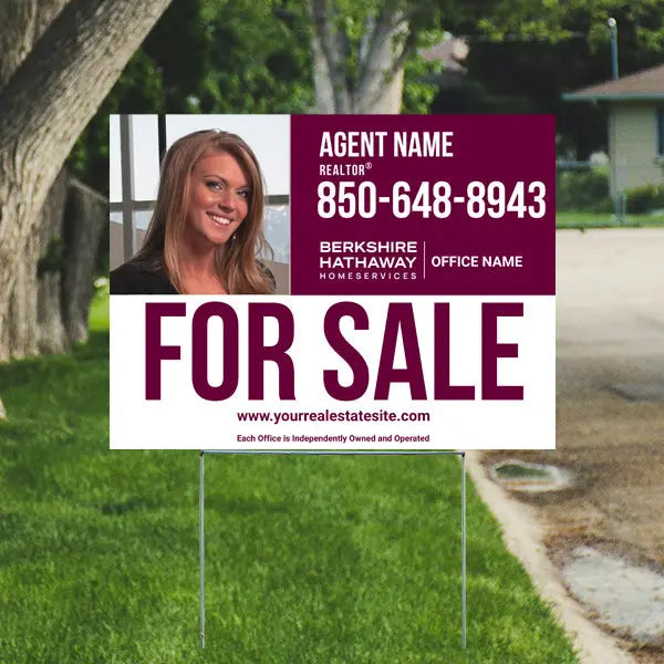 Real Estate - Berkshire Hathaway Home Services - For Sale 3 YardSigns.com