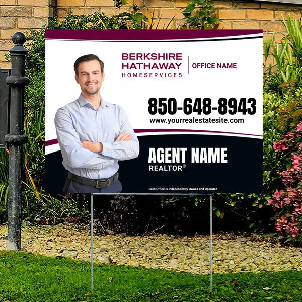 Real Estate - Berkshire Hathaway Home Services - Realtor 1 YardSigns.com