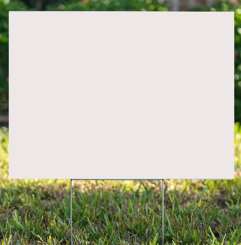 Blank Signs - 10 Signs - YardSigns.com