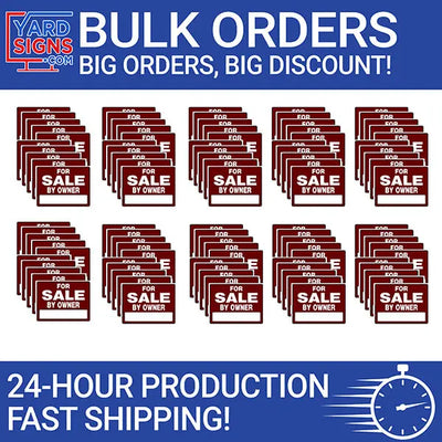 Custom Yard Signs & Lawn Signs, Fast Free Shipping | Yardsigns.com