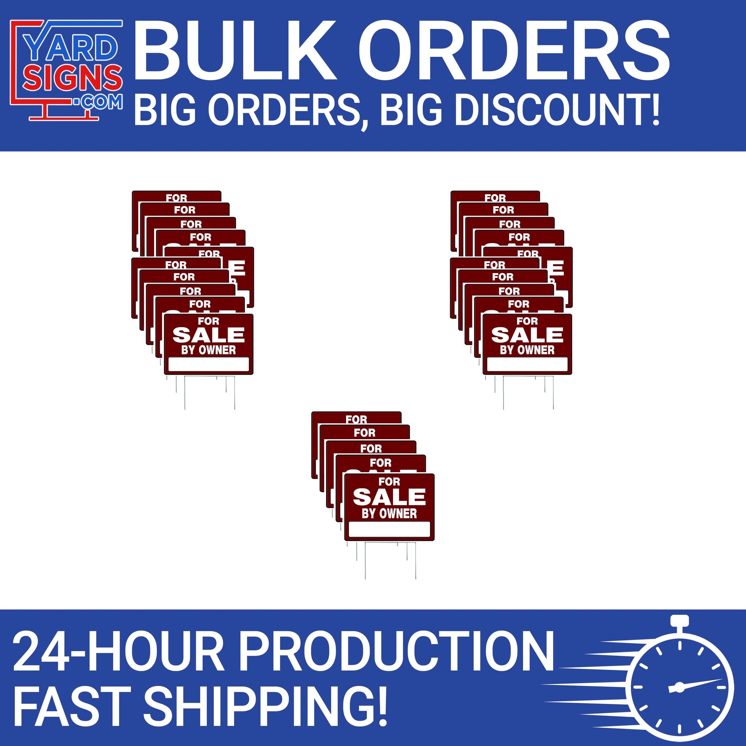 Custom Yard Signs & Lawn Signs, Fast Free Shipping | Yardsigns.com