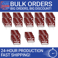 Bulk Signs - 75 Signs - YardSigns.com