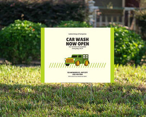 Car Wash - YardSign - YardSigns.com