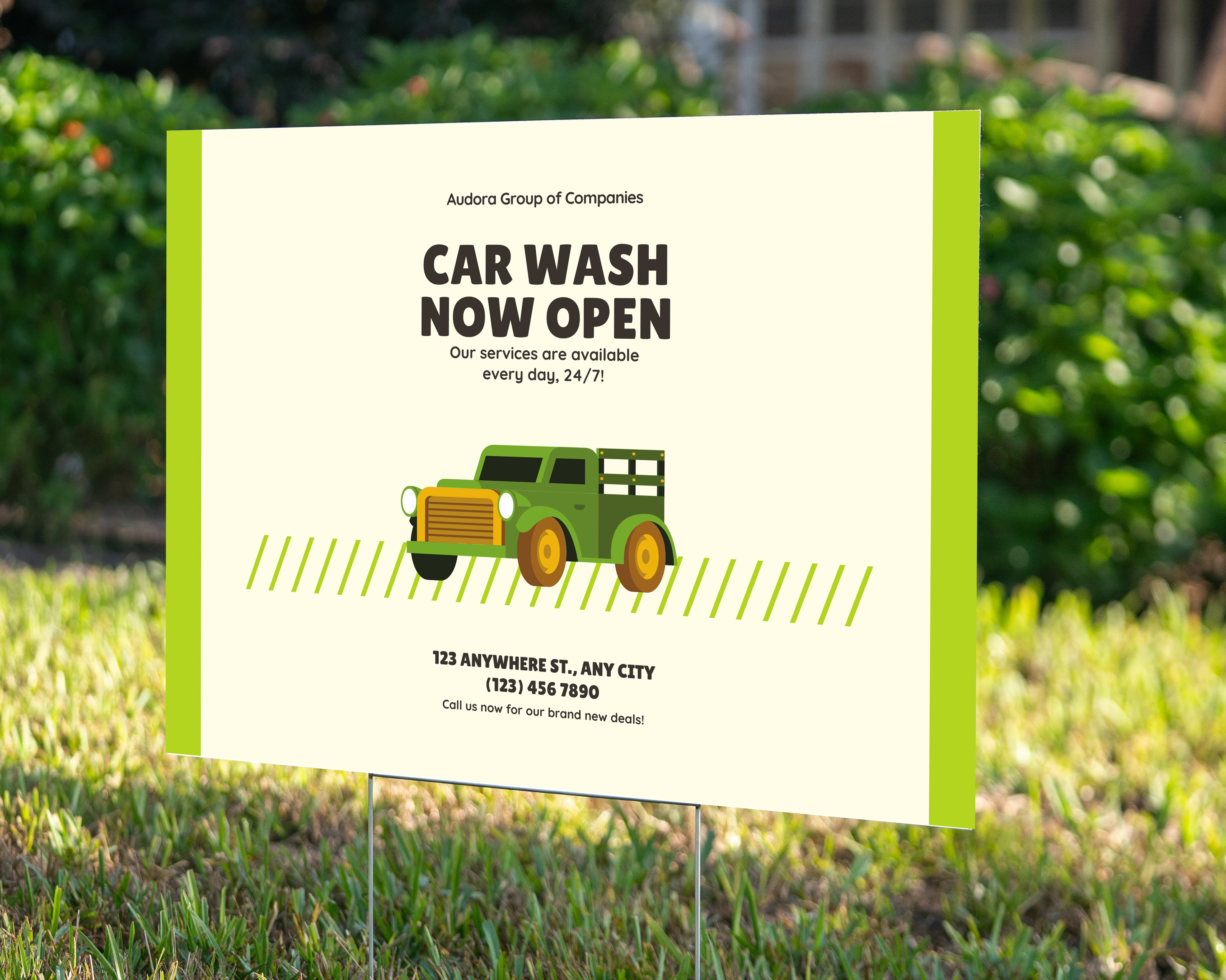 Car Wash - YardSign