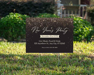 New Year's Party 1 - YardSign - YardSigns.com