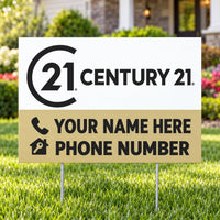 Real Estate - Century 21 - For Sale - White Gold Footer YardSigns.com