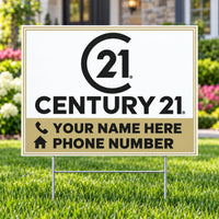 Real Estate - Century 21 - For Sale - Double Frame YardSigns.com