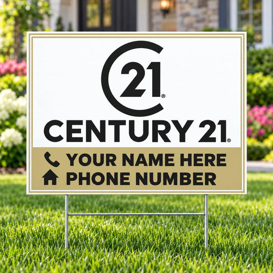 Real Estate - Century 21 - For Sale - Double Frame YardSigns.com