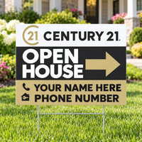 Real Estate - Century 21 - Open House - Modern YardSigns.com