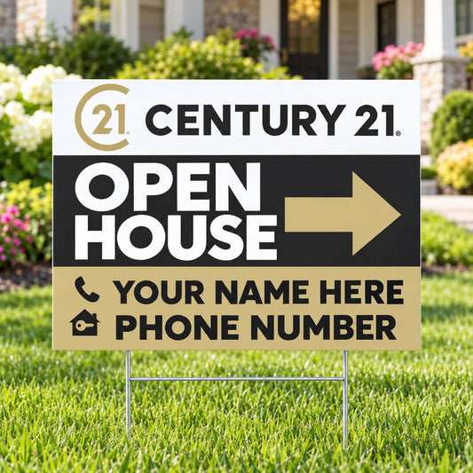 Real Estate - Century 21 - Open House - Modern YardSigns.com